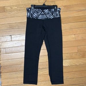 Lululemon Wunder Under reversible crop leggings